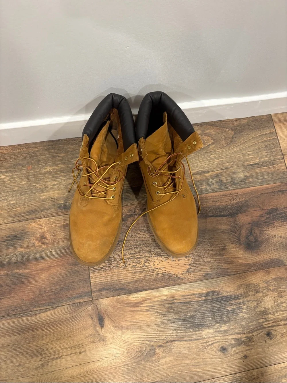 Timberland Wheat Suede Kids Lace-Up Work Boots